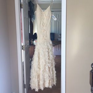 Neiman Marcus Sue Wong ivory gown